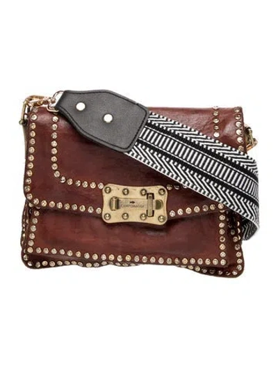 Pre-owned Campomaggi Leather Crossbody Bag In Brown