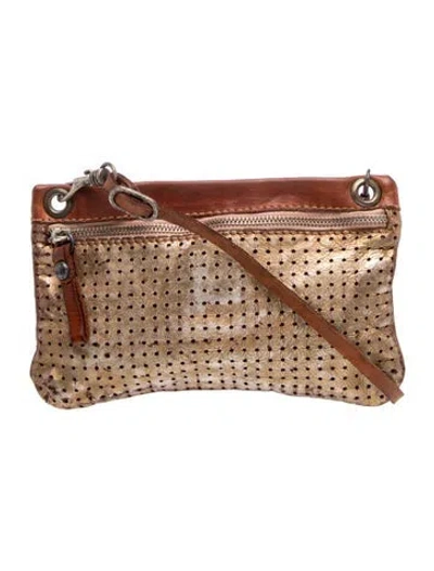 Pre-owned Campomaggi Leather Crossbody Bag Vintage In Brown