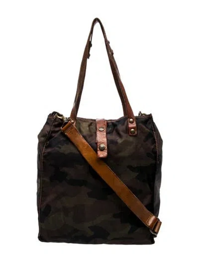 Pre-owned Campomaggi Leather Messenger Bag In Brown
