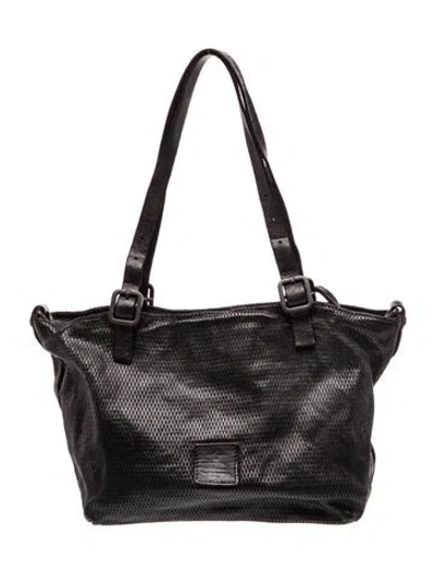 Pre-owned Campomaggi Leather Shoulder Bag In Black