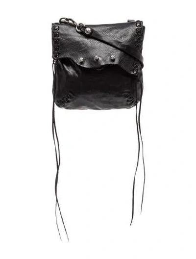 Pre-owned Campomaggi Leather Shoulder Bag In Black