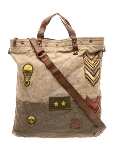 Pre-owned Campomaggi Leather Shoulder Bag In Brown