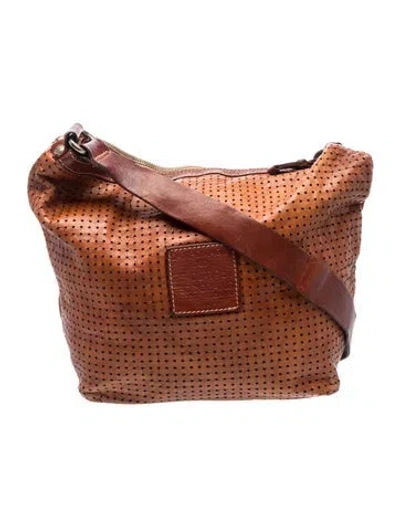 Pre-owned Campomaggi Leather Shoulder Bag In Brown