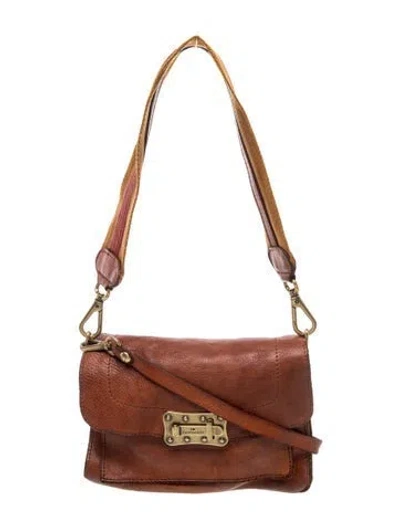 Pre-owned Campomaggi Leather Shoulder Bag In Brown