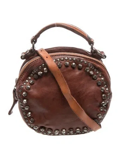 Pre-owned Campomaggi Leather Top Handle Bag In Brown
