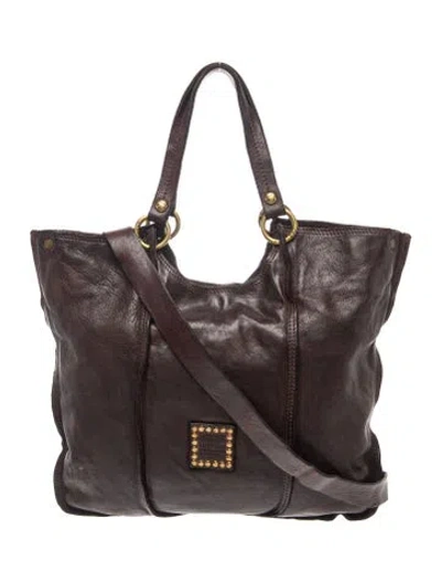 Pre-owned Campomaggi Leather Top Handle Bag In Brown