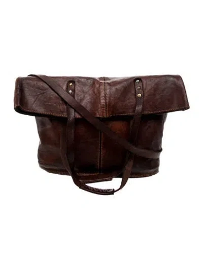 Pre-owned Campomaggi Leather Tote In Brown