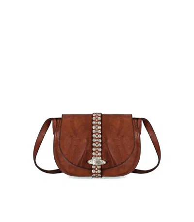 Campomaggi Linda Cognac Crossbody Bag In Brown