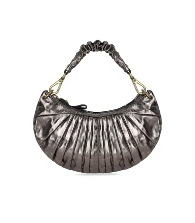 Campomaggi Luna Grey Shoulder Bag In Grey