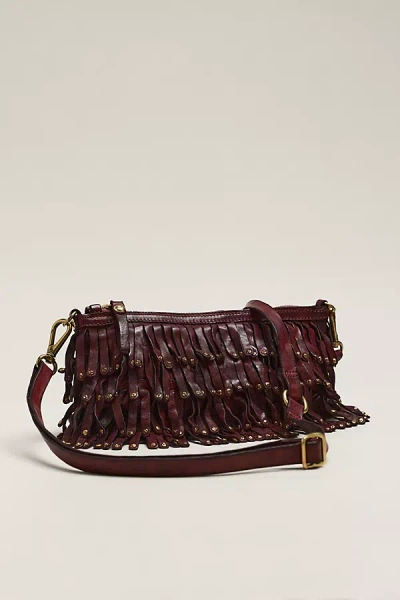 Campomaggi Natalia Fringed Crossbody Bag In Red