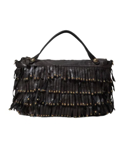 Campomaggi Top-handle Shoulder Bag In Black