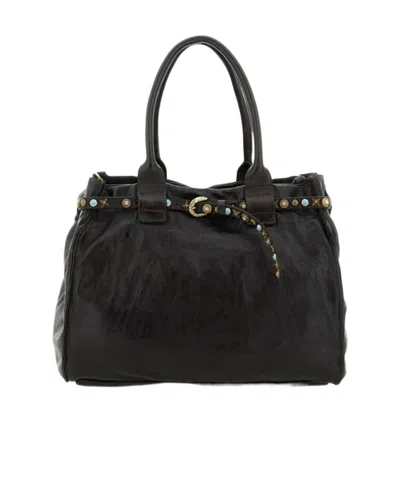 Campomaggi Top-handle Shoulder Bag In Black