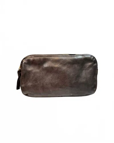Campomaggi Women's Vacchetta Phone Holder Handbag In Grey In Brown