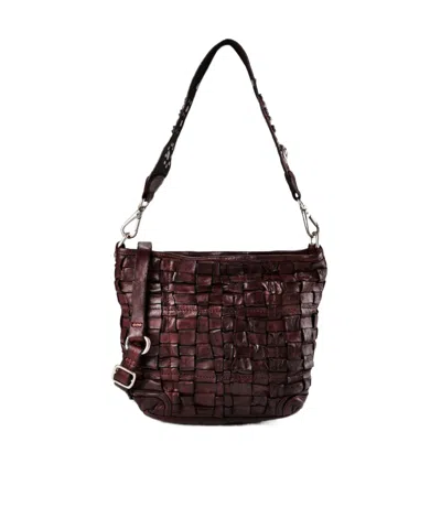 Campomaggi Woven Shoulder Bag In Black