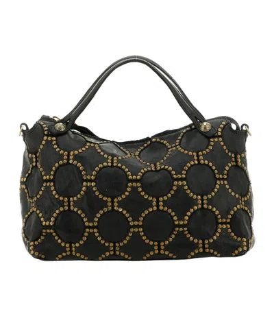 Campomaggi Zippered Shoulder Bag In Black