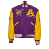 Campus Remix Mens  Alcorn State University Varsity Jacket In Purple/yellow