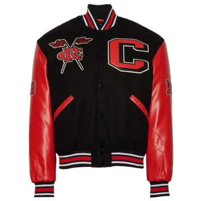 Campus Remix Mens  Clark Atlanta University Varsity Jacket In Red/black