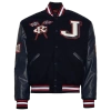 Campus Remix Mens  Jackson State University Varsity Jacket In Navy/red