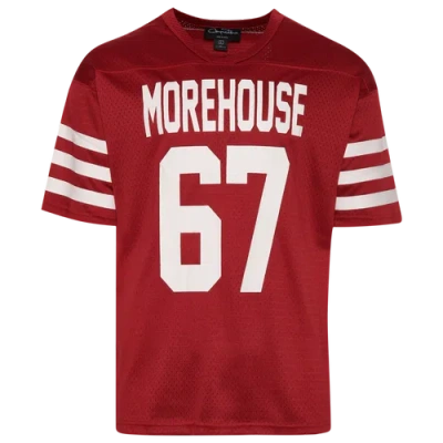 Campus Remix Mens  Morehouse Football Jersey In Maroon/black
