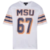 Campus Remix Mens  Morgan State University Football Jersey In Orange/blue