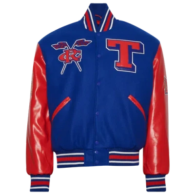 Campus Remix Mens  Tennessee State University Varsity Jacket In Blue/red