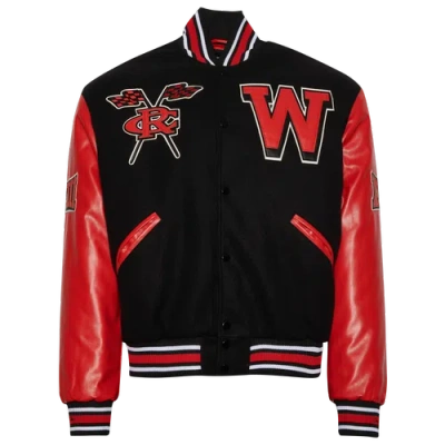 Campus Remix Mens  Winston Salem State University Jacket In Red/black