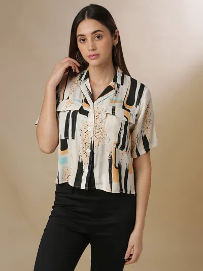 Campus Sutra Women Self Design Stylish Shirts In Multi