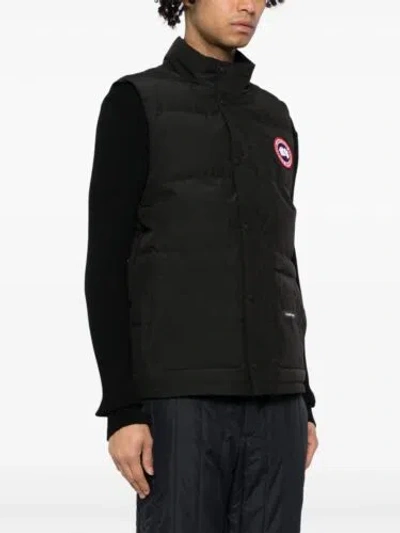 Pre-owned Canada Goose - Men Freestyle Crew Vest In 61 Black
