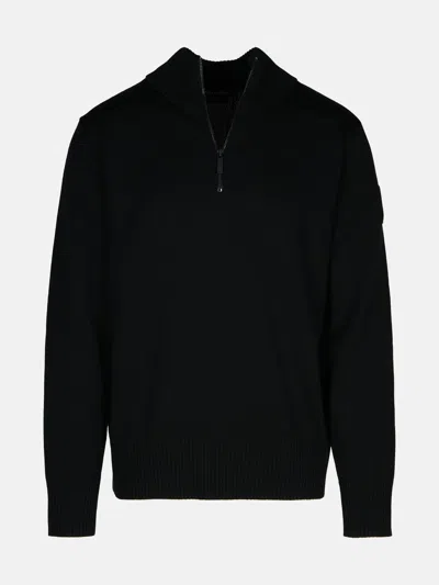 Canada Goose '1/4 Zip Rosseau' Black Wool Sweatshirt