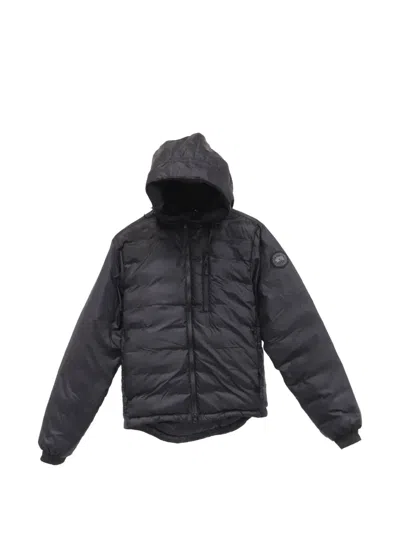 Pre-owned Canada Goose 2010s Lodge Hooded Jacket In Black