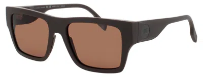 Canada Goose 56-19-150 Men's Plastic Sunglasses With Tinted Lenses And Case In 211 - Matte Brown / Brown Tint