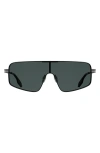 Canada Goose 58mm Gradient Modified Rectangular Shield Sunglasses In Matte Black