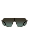 Canada Goose 58mm Gradient Modified Rectangular Shield Sunglasses In Matte Burgundy