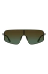 Canada Goose 58mm Gradient Modified Rectangular Shield Sunglasses In Matte Khaki