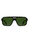 Canada Goose 59mm Modified Rectangular Sunglasses In Brown