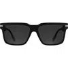 Canada Goose 59mm Modified Rectangular Sunglasses In Matte Black
