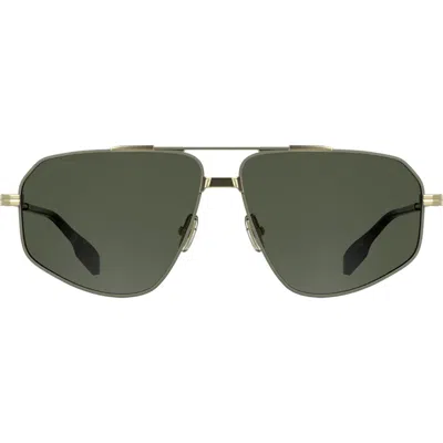 Canada Goose 61mm Polarized Aviator Sunglasses In Matte Gold