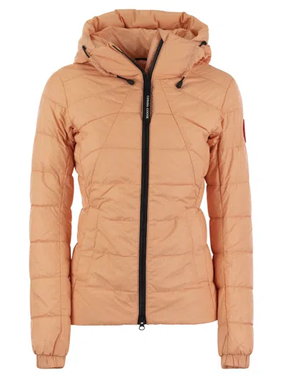Canada Goose Abbott - Hooded Down Jacket In Salmon Rose