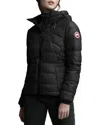 Canada Goose Abbott Packable Hooded 750 Fill Power Down Jacket In Black
