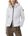 Canada Goose Abbott Quilted Down Hoodie Jacket In North Star White