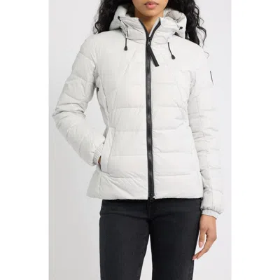 Canada Goose Abbott Hooded 750 Fill Power Down Jacket In White
