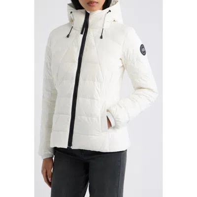 Canada Goose Abbott Hooded 750 Fill Power Down Jacket In White