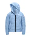Canada Goose Abbott Packable Hooded 750 Fill Power Down Jacket In Blue