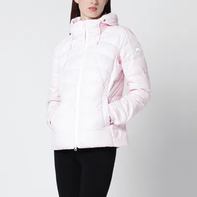 Canada Goose Abbott Hooded Jacket With White Patch Women In Pink
