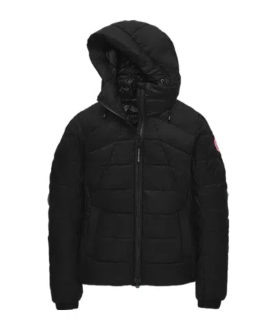 Canada Goose Abbott Hooded Puffer Coat In Black