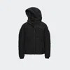 Canada Goose Logo Patch Down Jacket In Black