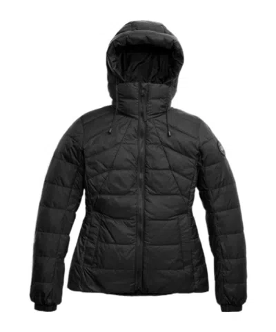 Canada Goose Abbott Hoody Packable Down Jacket In Black