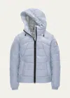 Canada Goose Abbott Zip-up Puffer Hoodie Jacket In Blue