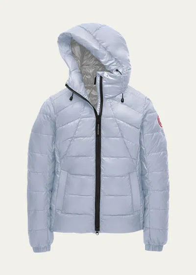 Canada Goose Abbott Zip-up Puffer Hoodie Jacket In Blue