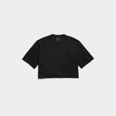 Canada Goose Babies'  Addison Cropped T-shirt In Black